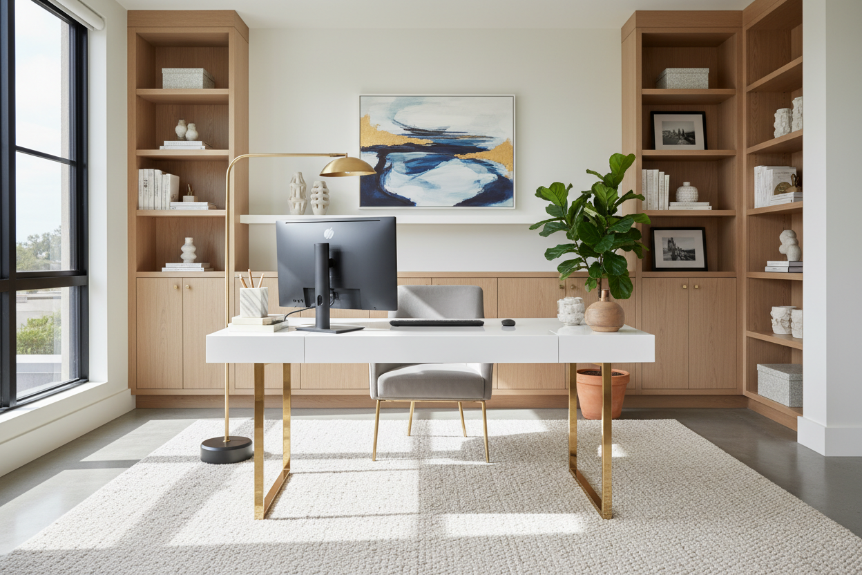 How to Style a Chic Modern Desk for a Luxury Look