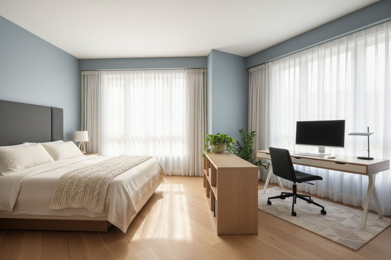 Stop Sabotaging Sleep with a Bad Bedroom Home Office Layout
