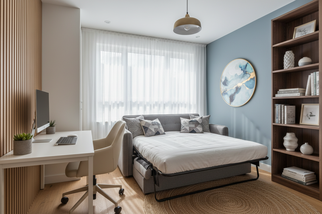 Mastering the Layout: Home Office Ideas with Sofa Bed