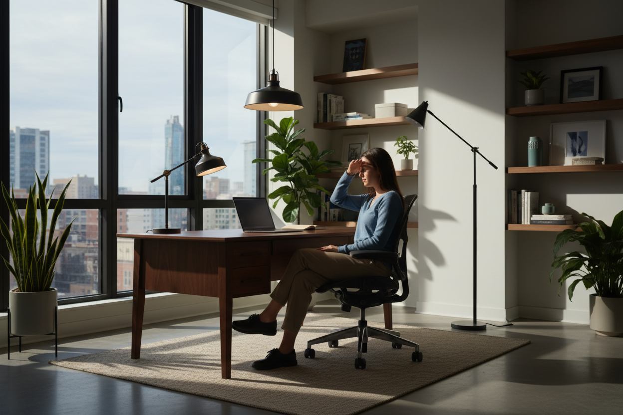 The Common Lighting for Home Office Mistake Ruining Your Focus