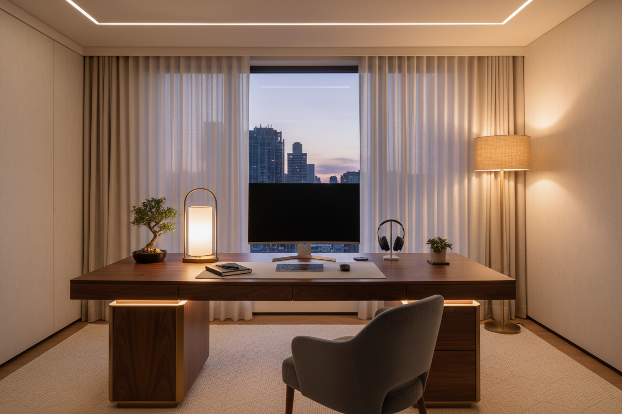 How to Style Your Ambient Lighting Desk for a Luxury Look