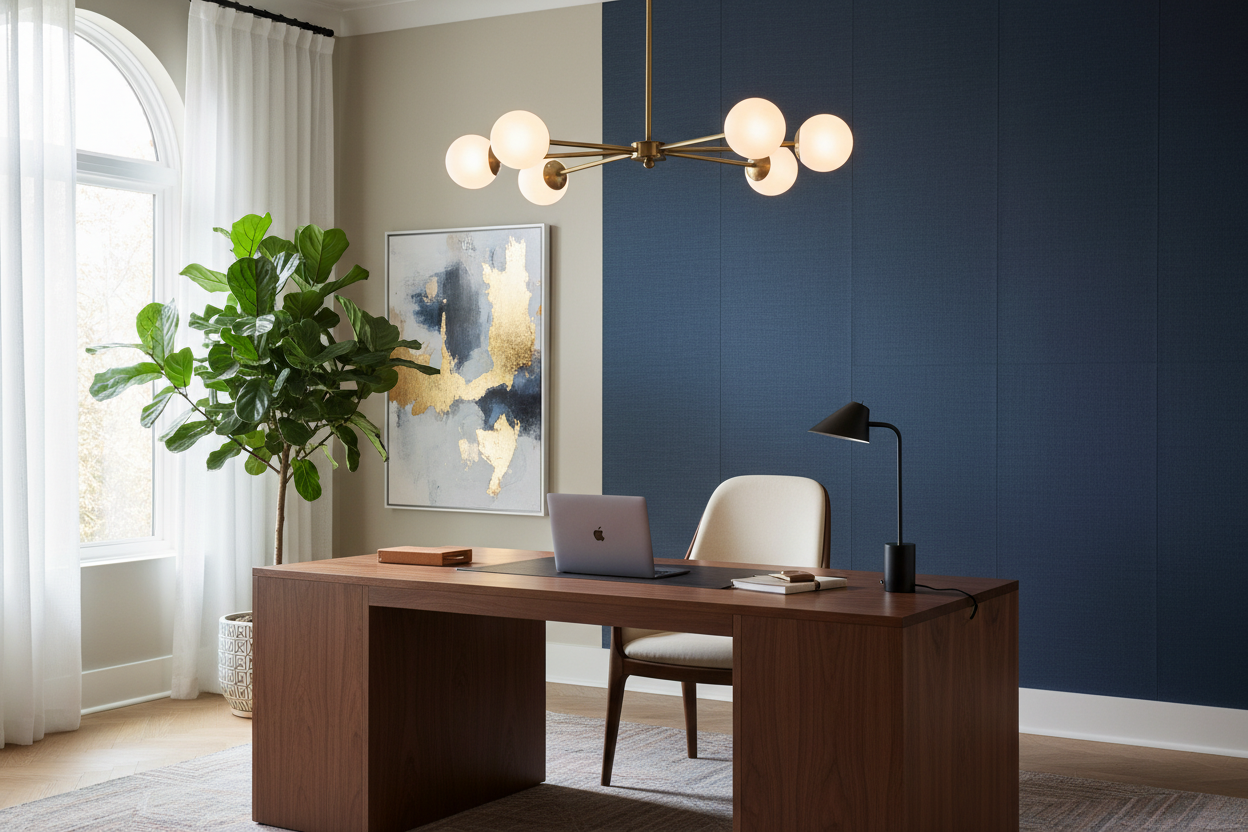 How to Style a Home Office Pendant Light for a Luxury Look