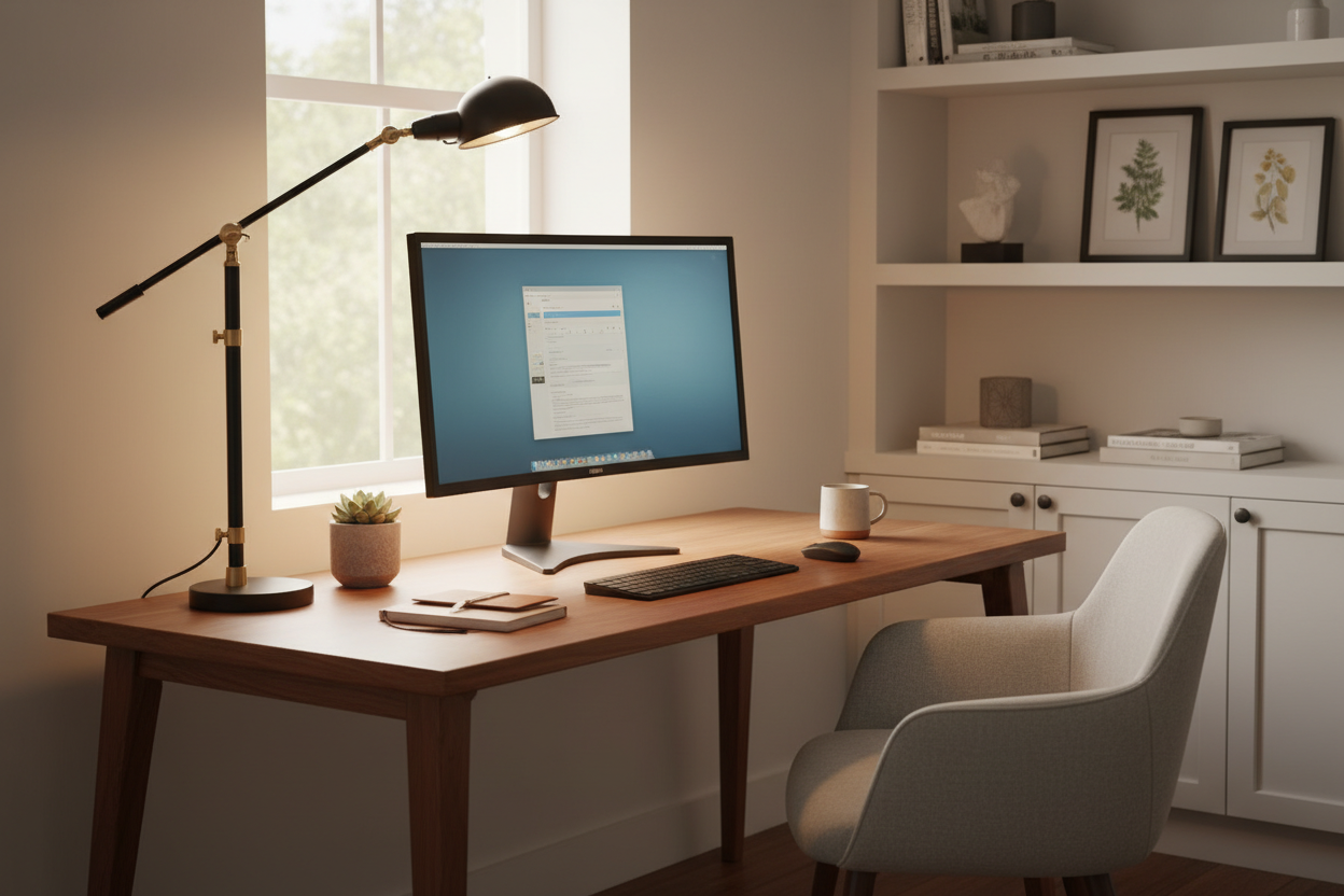 How to Curate a Desk Lighting Setup That Reduces Strain