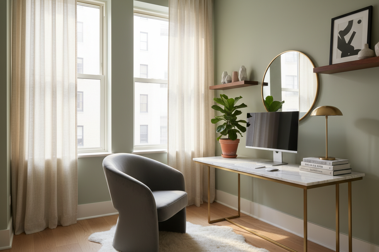 How to Style a Small Space Work From Home Setup for a Luxury Look