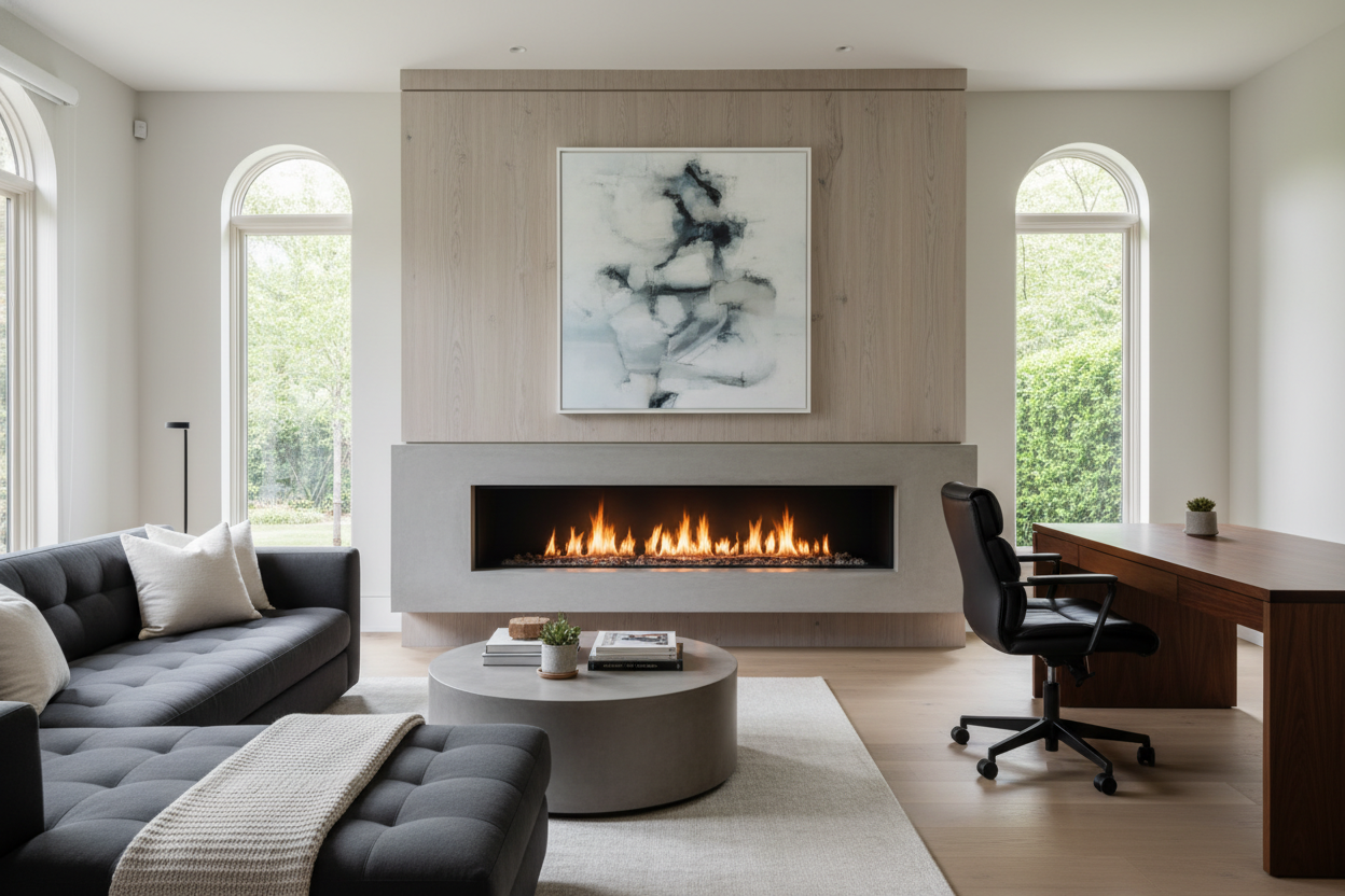 Fireplace for Office: How to Make It Work in Any Space