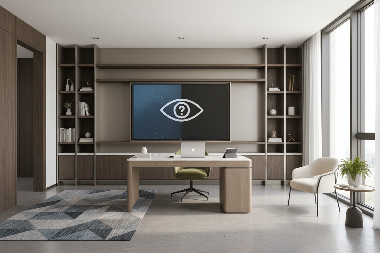 Is a Home Office TV Worth It? What Designers Actually Think
