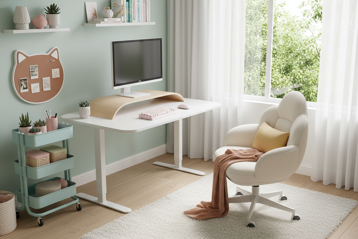 How to Design a Cute Office Setup That Actually Works