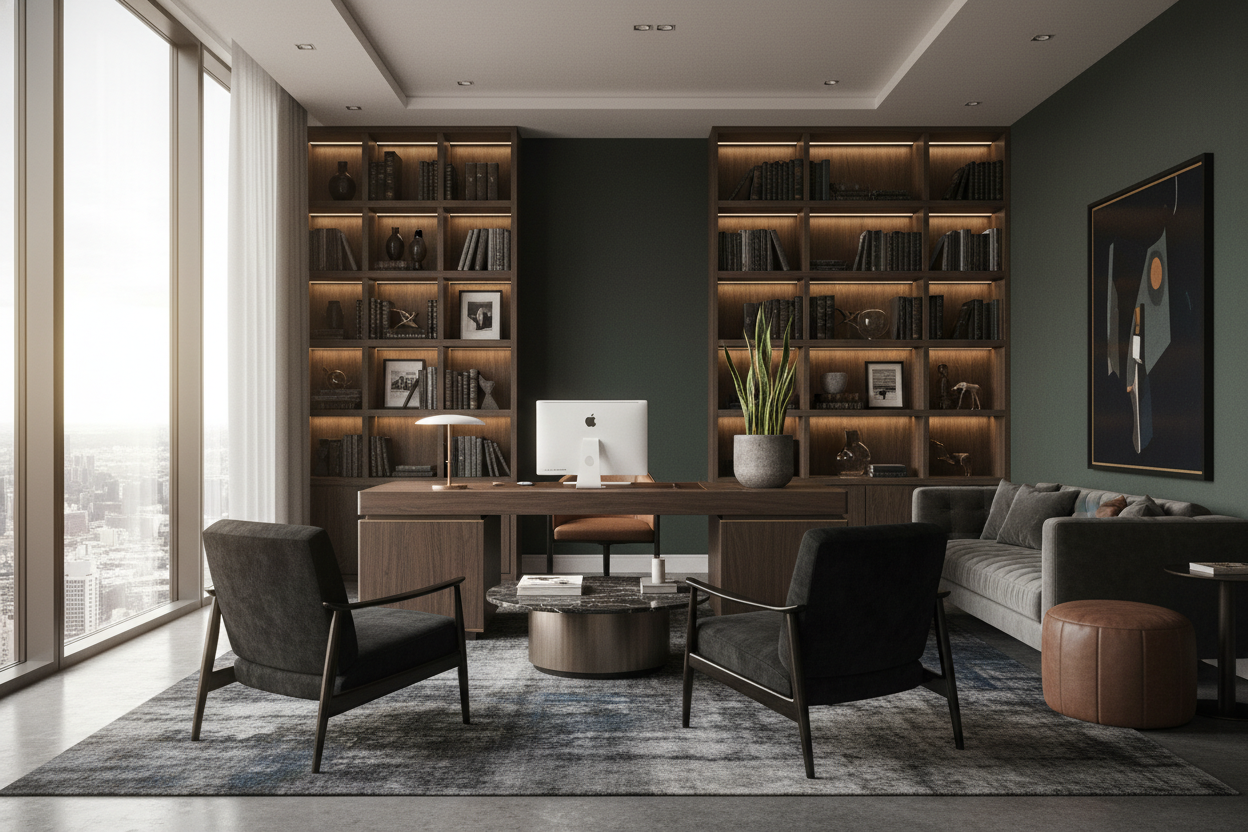 Masculine Home Office Decor Ideas for a High-End Look