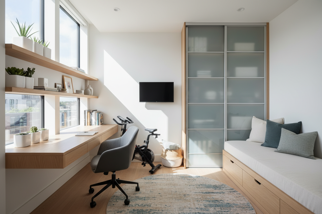 Multi-Purpose Home Office in Small Rooms: How to Make It Work
