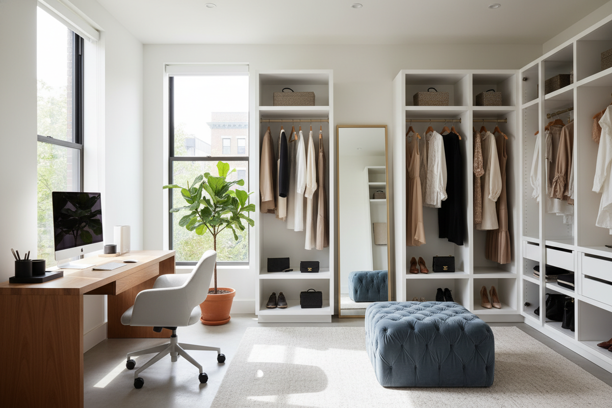 Office Dressing Room Ideas: How to Style a Dual-Purpose Space