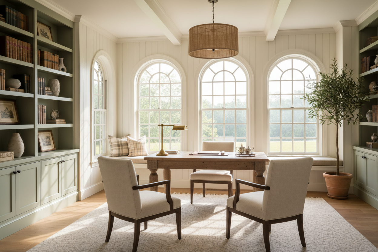 How to Style a Cottage Office for a High-End Look