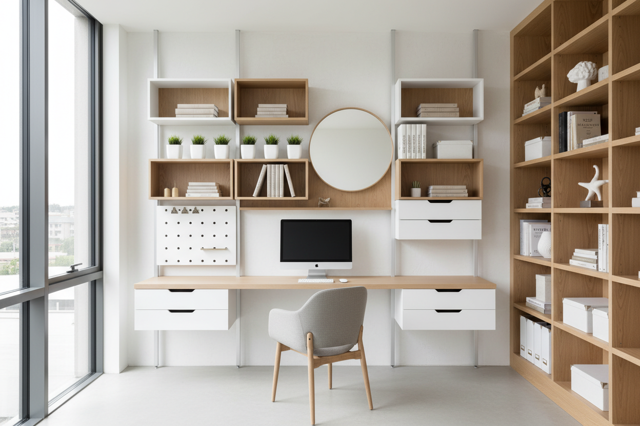 Above Desk Storage Ideas That Won't Ruin Your Office Aesthetic