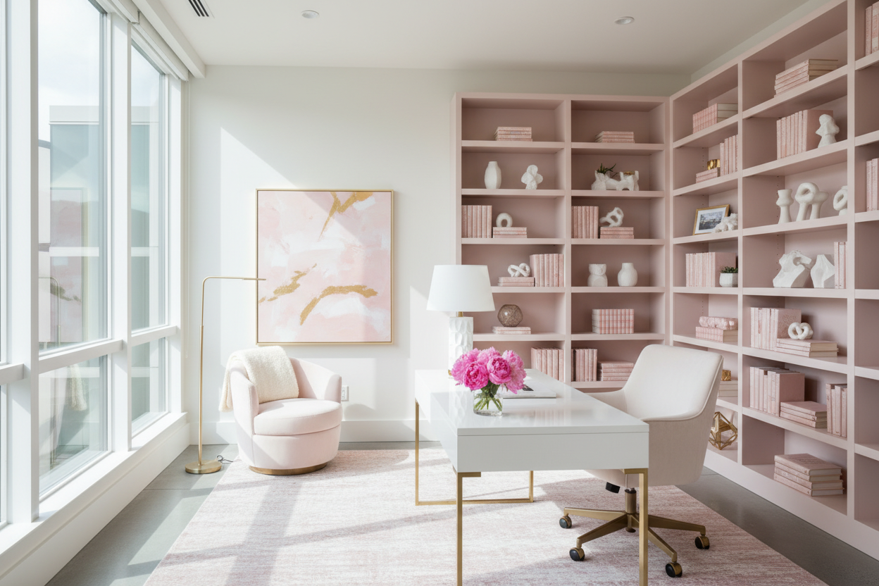 Feminine Home Office Design Ideas for a High-End Look