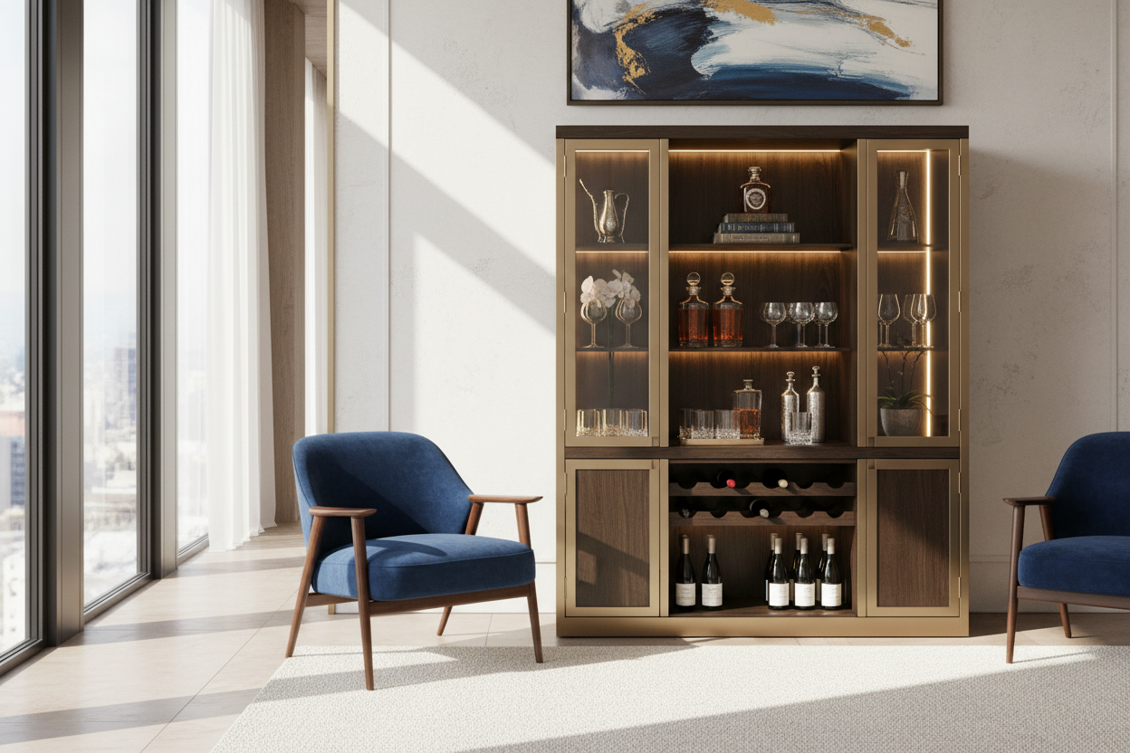 Display Bar Cabinet Styling: How to Get That High-End Look
