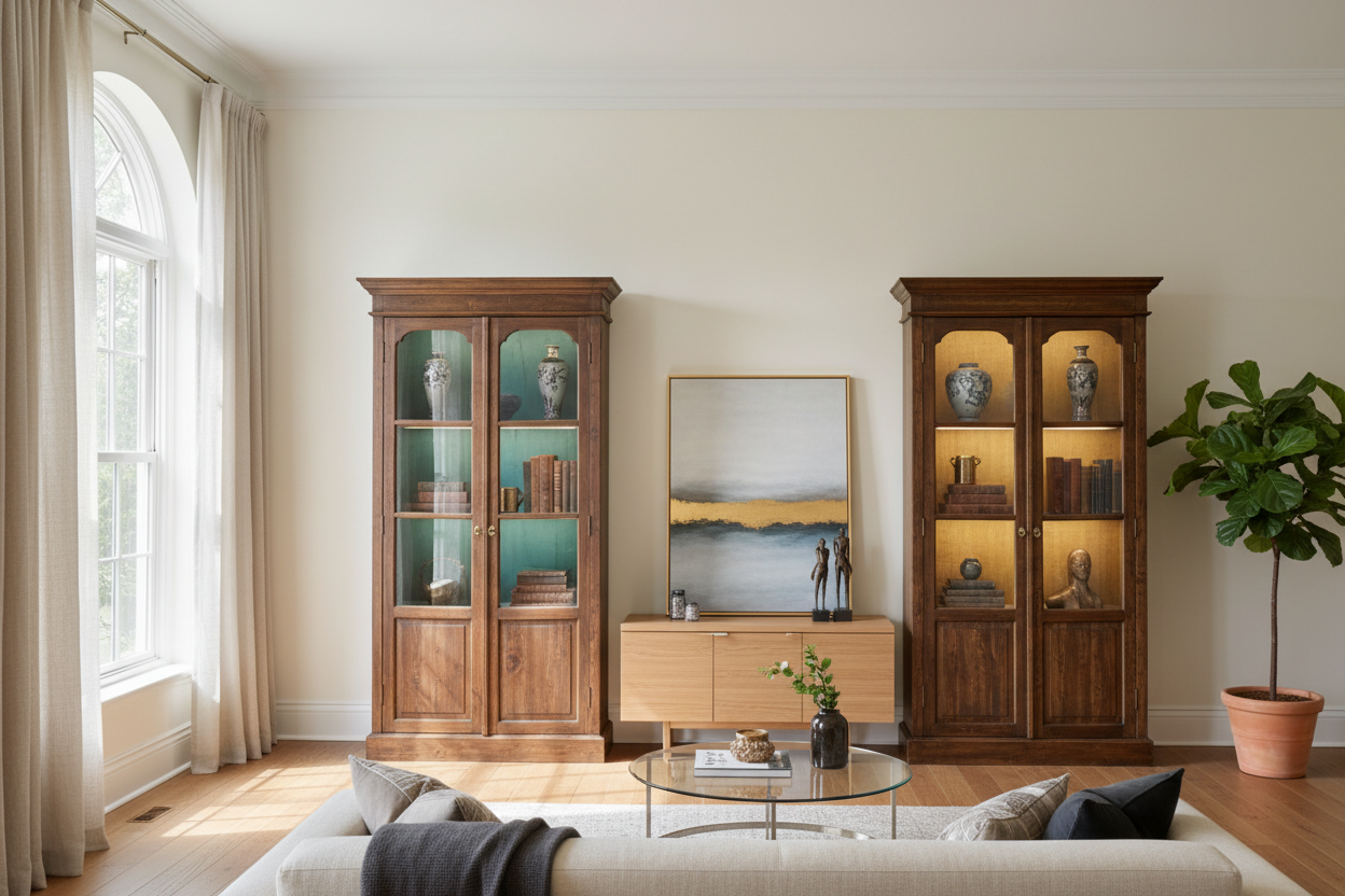 Refurbished Display Cabinets: The Secret to High-End Style