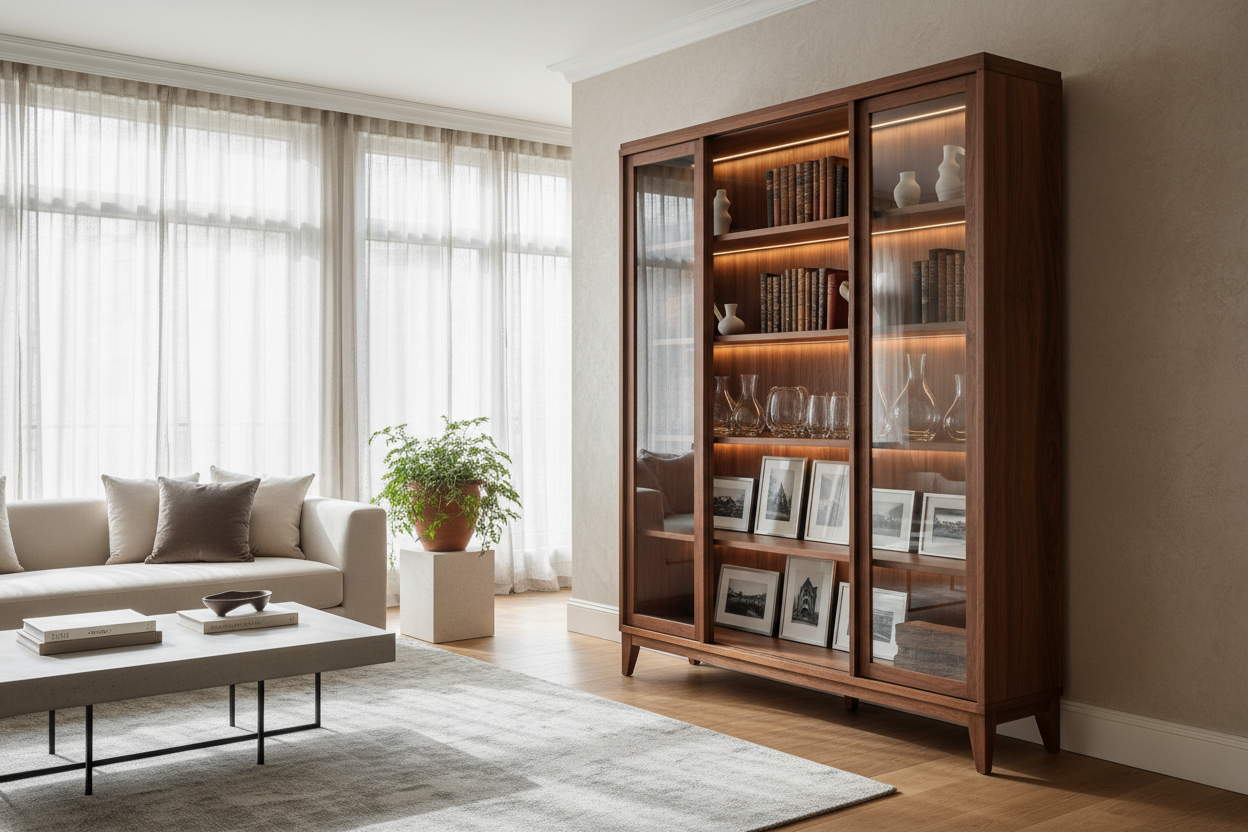 Wooden Display Cabinet: How to Style for a High-End Look