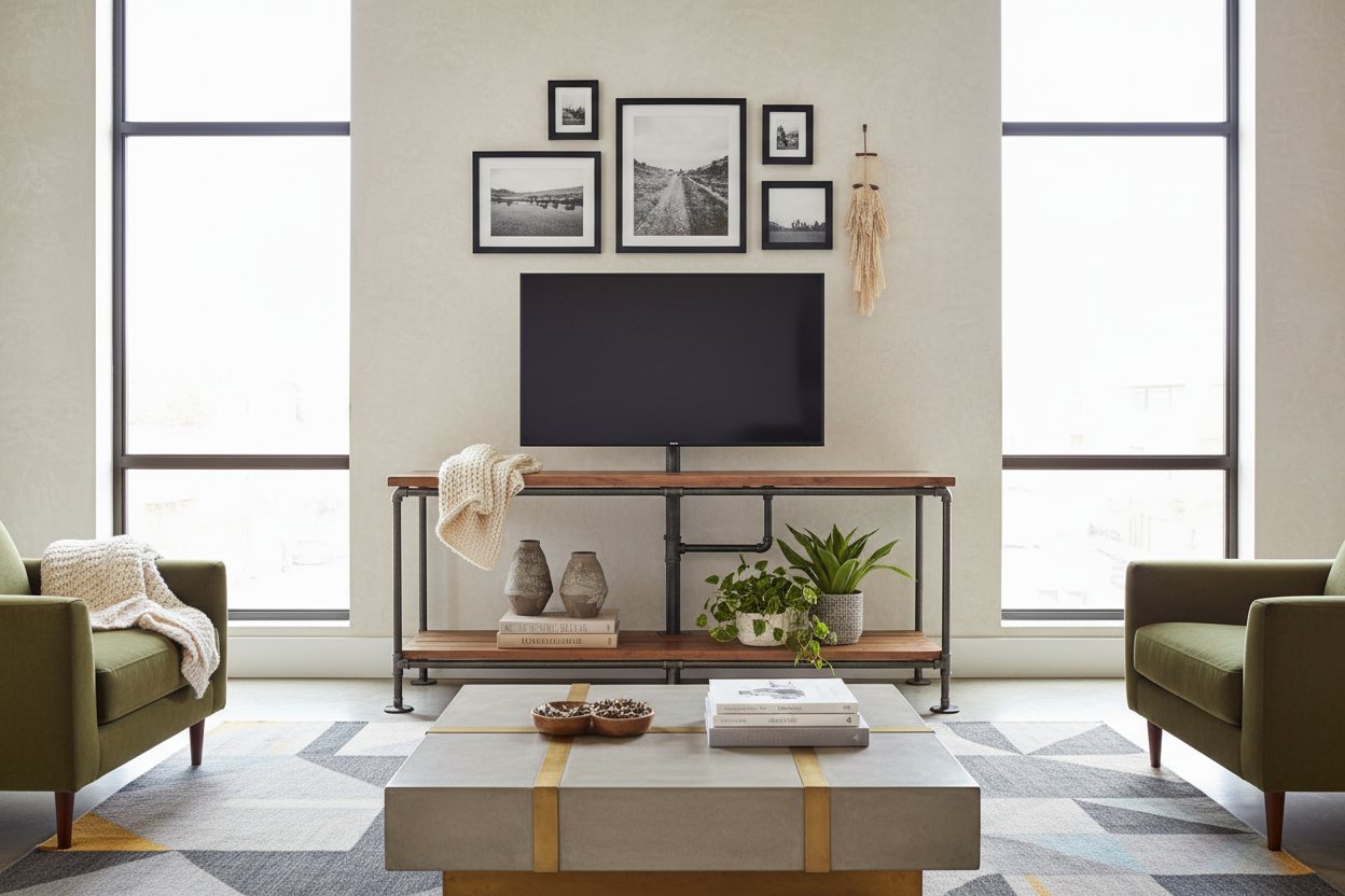 Industrial TV Stand: How to Style It Without Looking Cold