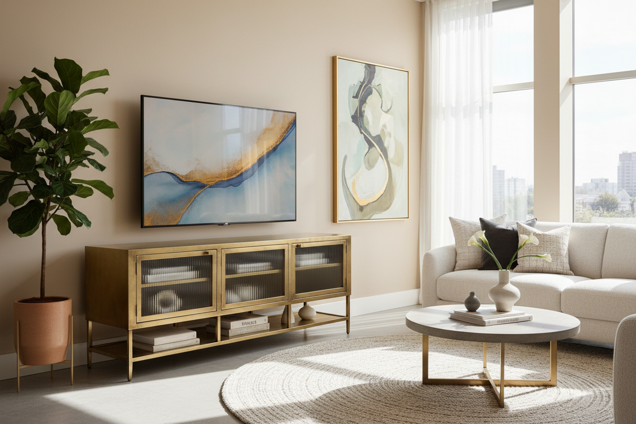 Brass TV Stands: How to Style Them for a High-End Look