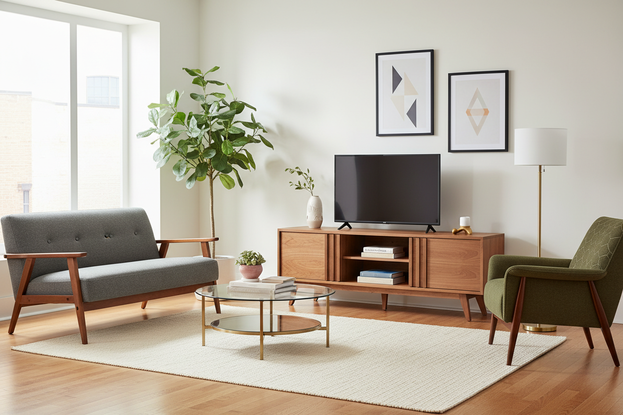 Mid Century TV Stand Solid Wood: A Designer's Quality Guide