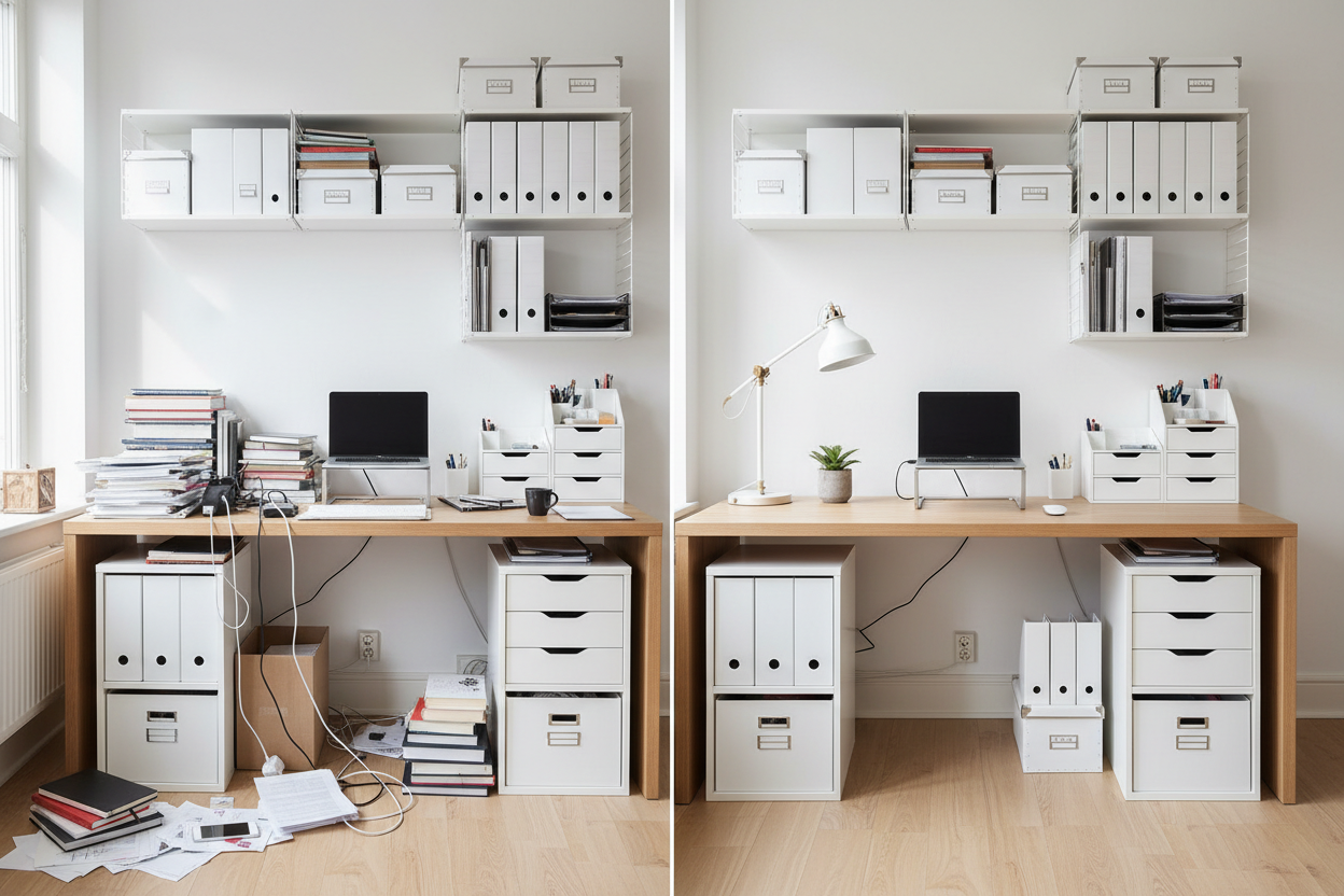 Is Your Workspace Chaos? Here is How to Fix It With IKEA Storage