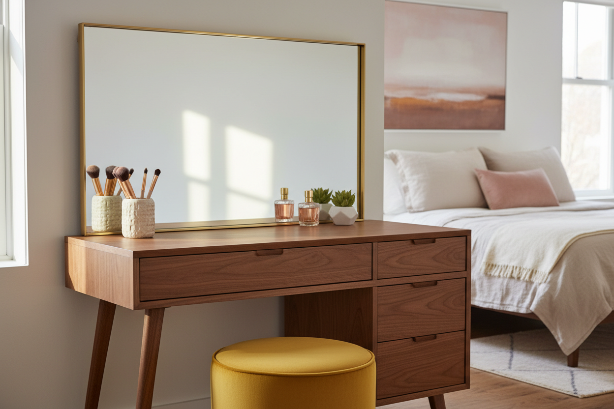 Mid Century Modern Makeup Vanities: Style Meets Function