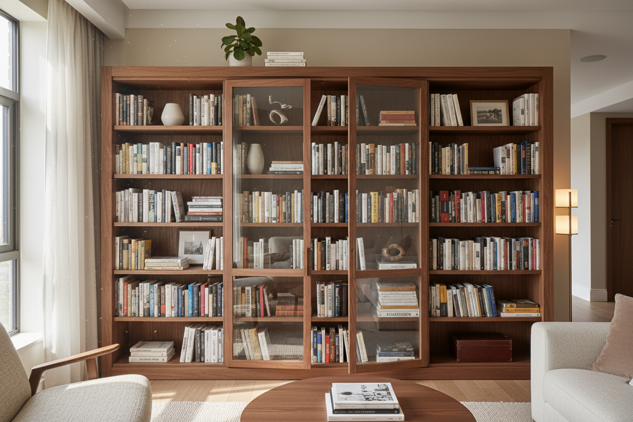 More Than Just Storage: How to Choose the Perfect Bookcase with Doors for Your Home