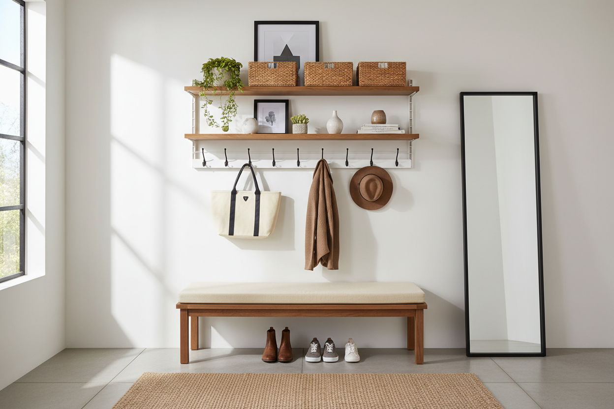 Reclaiming Your Hallway: The Magic of a Bench with Overhead Shelving