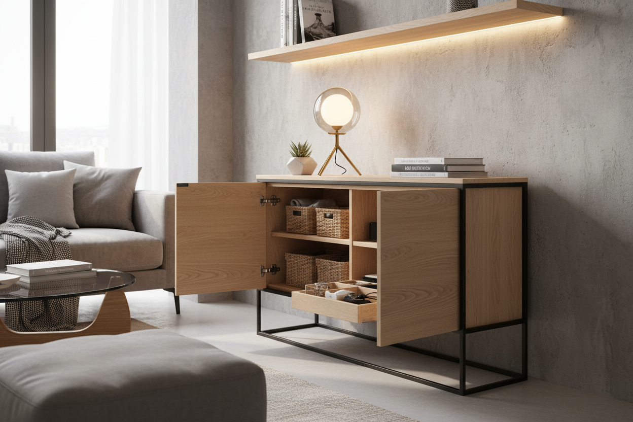 Small Space, Big Style: Why a 2-Door Console is the Ultimate Storage Hack