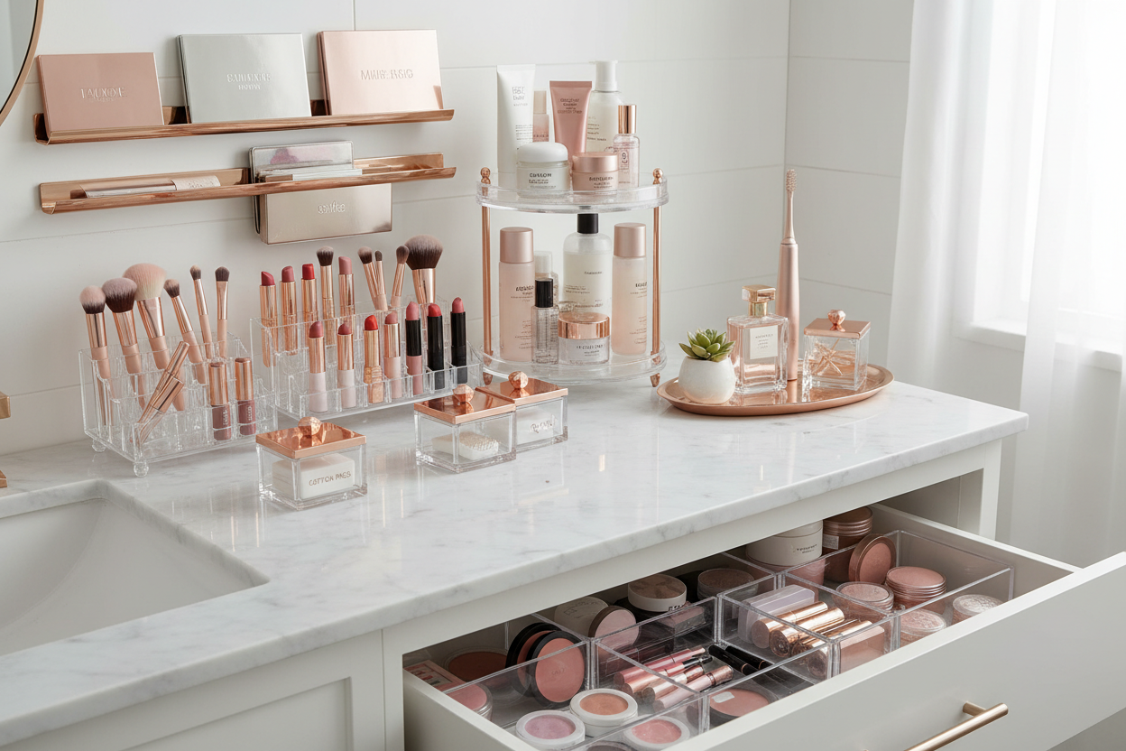 Smart Ways to Organize and Store Makeup in Your Bathroom