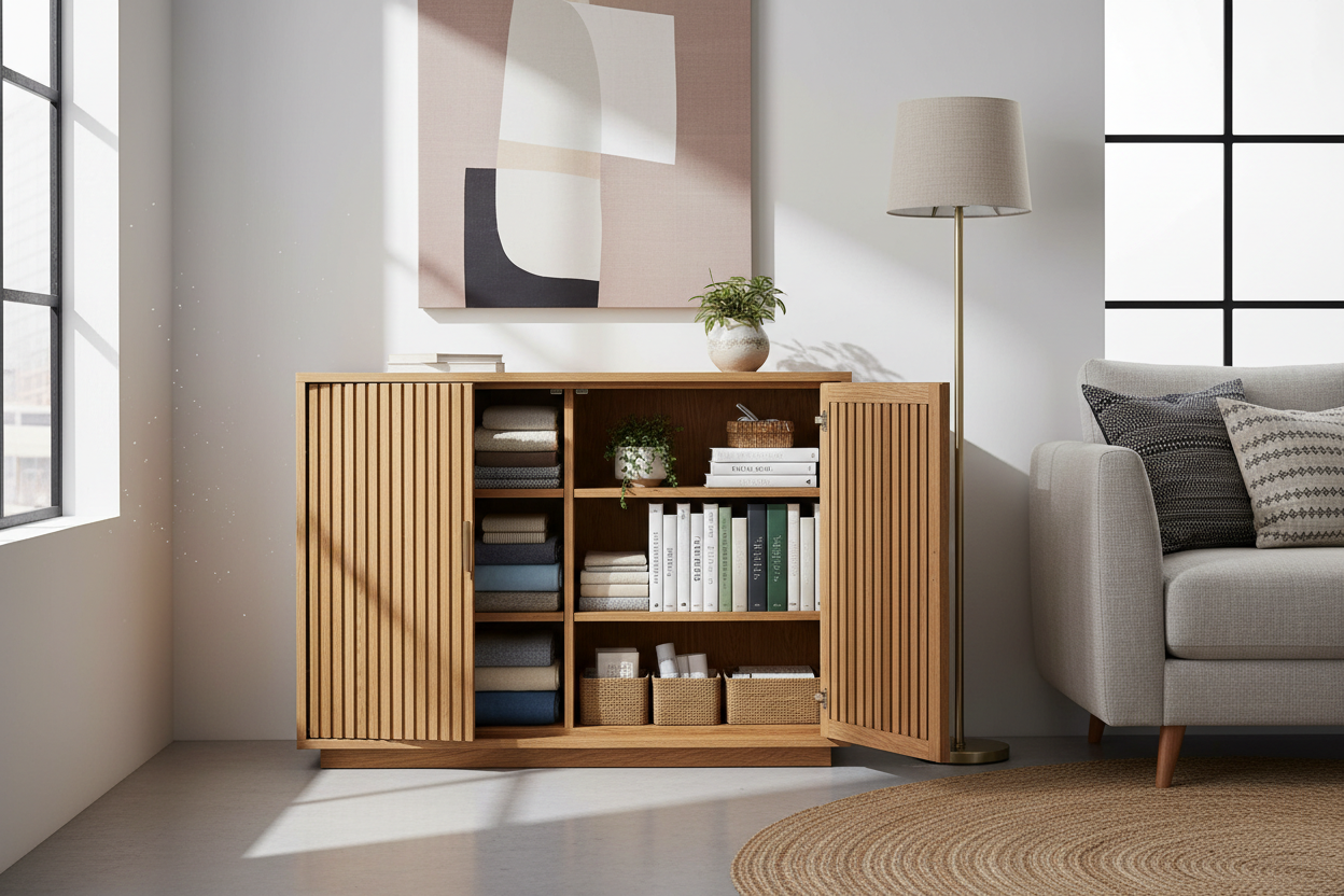 Stop Digging: Why a Storage Chest with Doors Is the Organizer You Actually Need