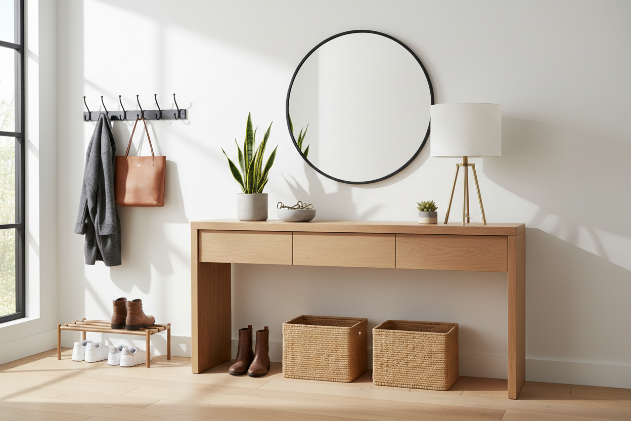 Stop the Clutter: How to Choose the Perfect Entryway Table with Storage