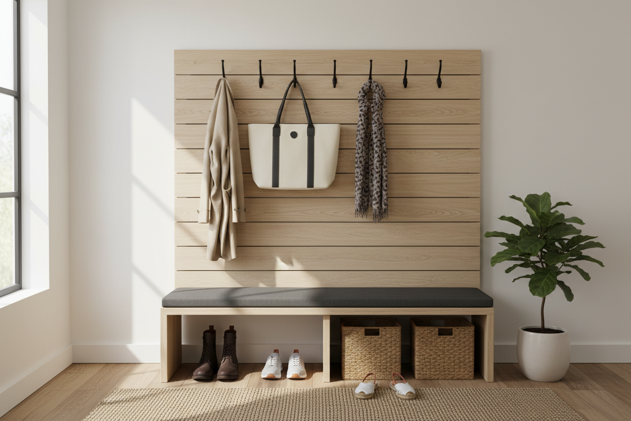 Stop the Drop-Zone Chaos: How to Choose the Perfect Entryway Bench with Hooks