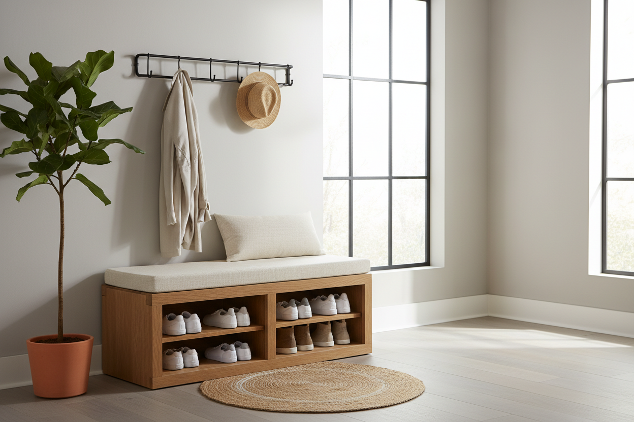 Stop the Shoe Pile: How the Right Entryway Bench Transforms Your Welcome