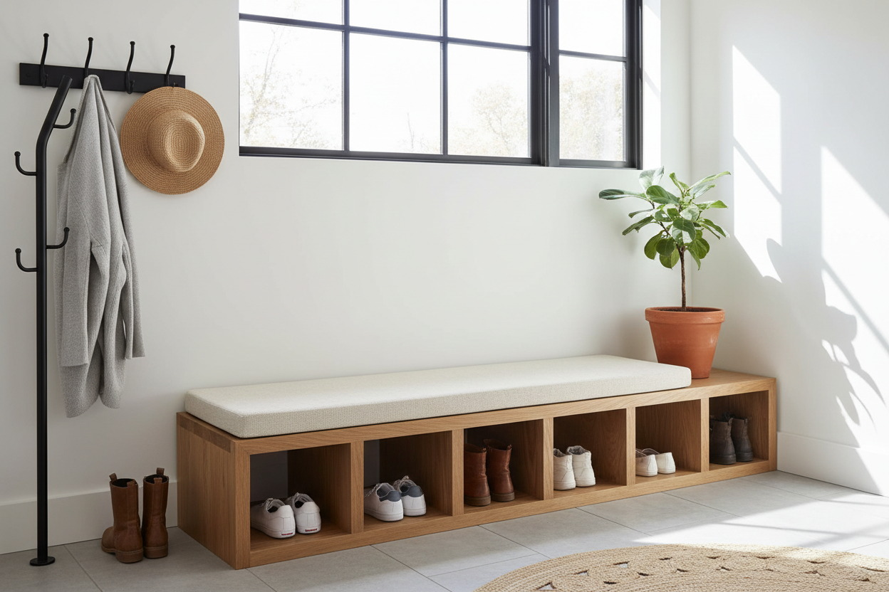 Stop Tripping Over Shoes: How to Build a Custom Entryway Bench This Weekend