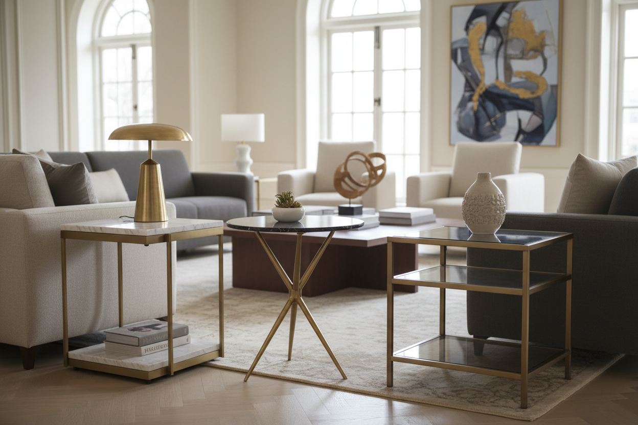 Stylish Fancy Side Tables to Elevate Your Living Room