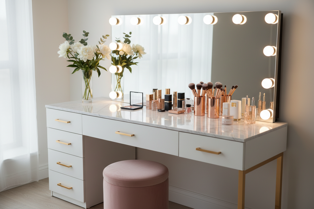 Vanity Pinterest Stylish Pinterest-Inspired Makeup Vanity Ideas You’ll Love