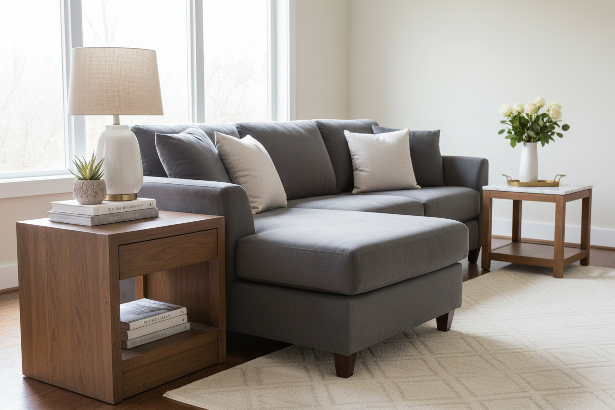 Stylish Ways to Feature Brown and White End Tables in Your Home