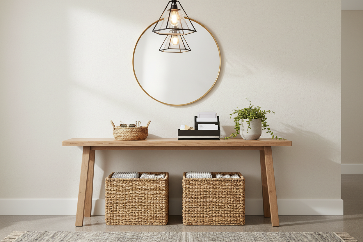 Taming Entryway Chaos: The Ultimate Guide to Styling a Hall Table with Baskets