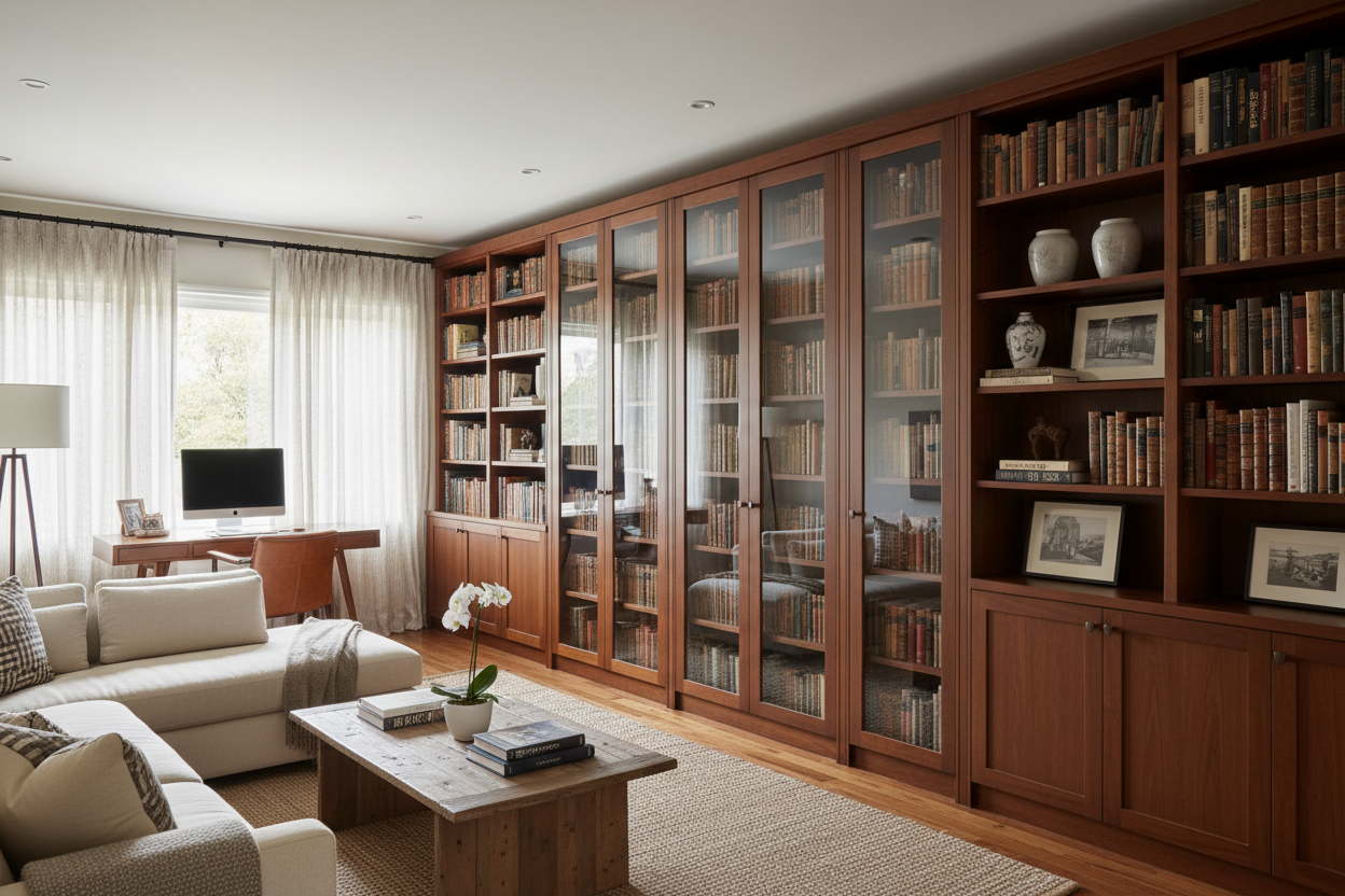 Taming the Chaos: How to Find the Best Bookcases with Doors on Amazon