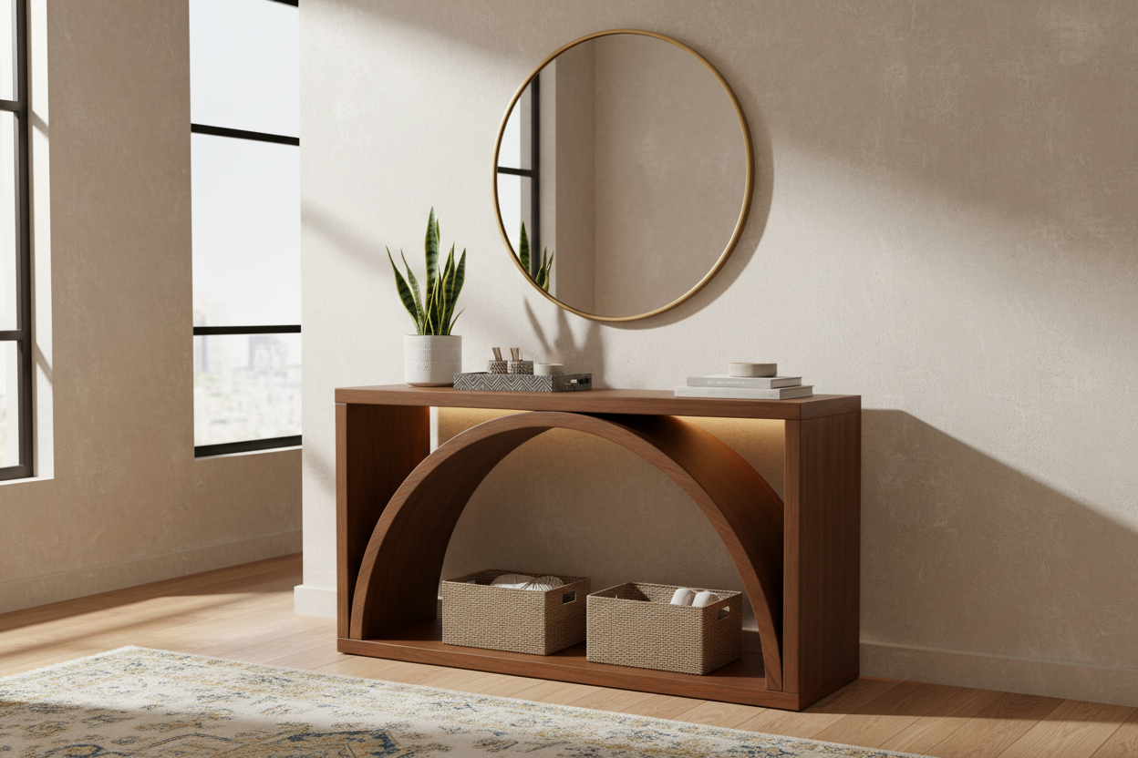 The Bridge Entry Console: Why This Silhouette Is the Ultimate Foyer Hack