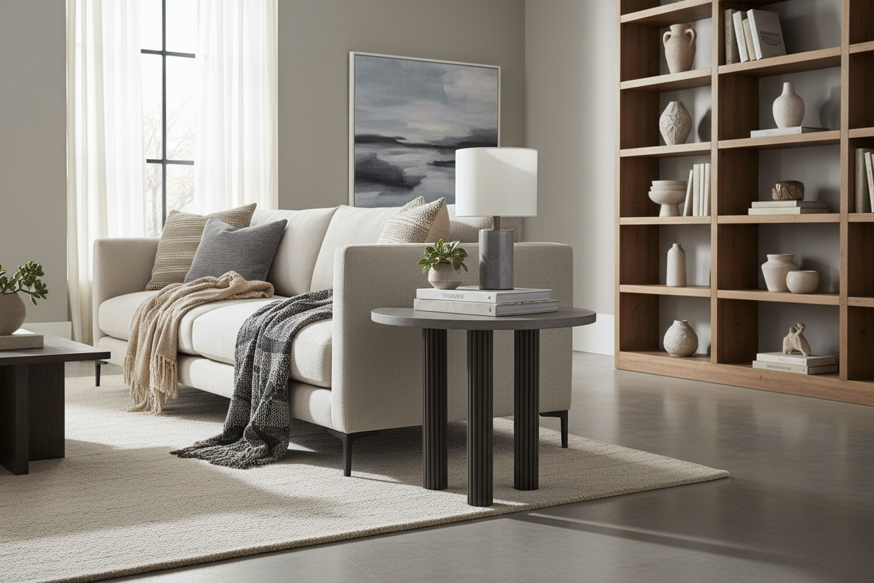 The Perfect Touch: Choosing a Stylish Gray Round End Table for Your Home