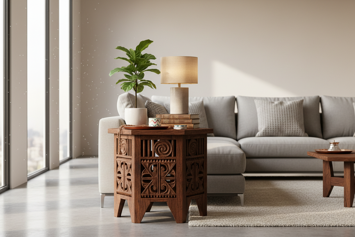 The Soul of the Room: Why Your Home Needs an Ethnic Side Table