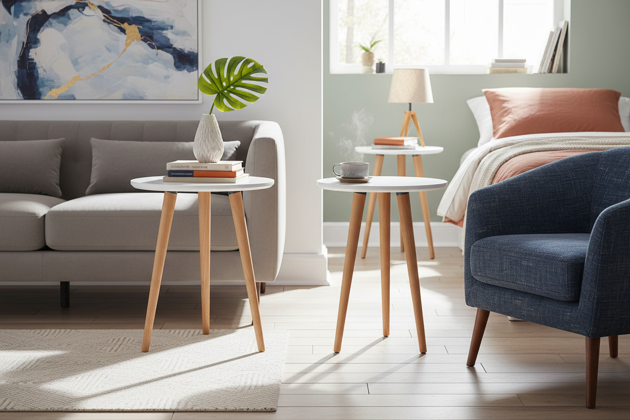 The Ultimate Chameleon: Why a White Side Table with Wood Legs Fits Every Room