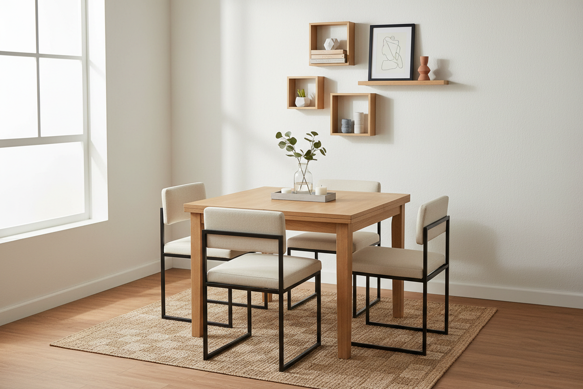 The Unsung Hero of Small Spaces: Styling Your Square Table with Shelve