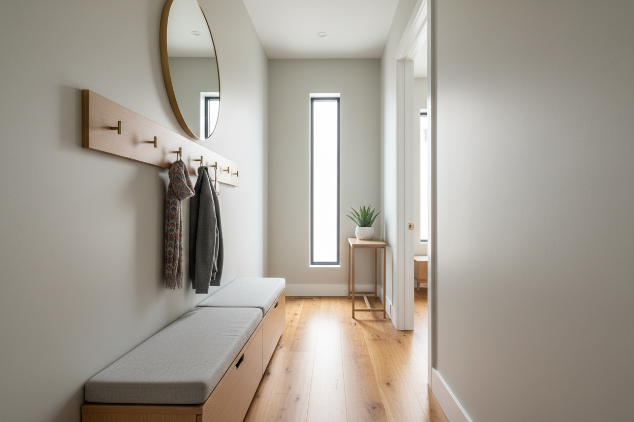 Tight Hallway? Here’s How to Add Seating Without Blocking the Door