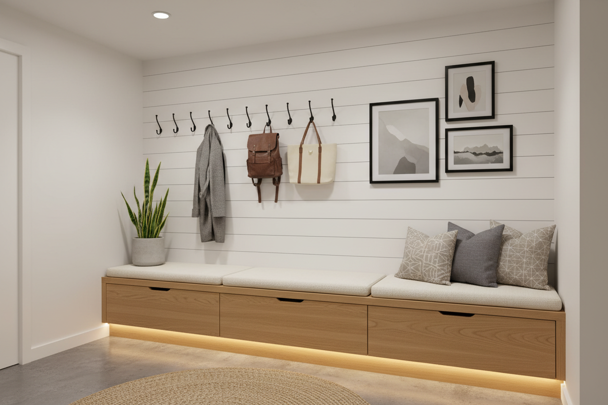 Transform Your Hallway: Designing the Perfect Built-In Entryway Bench