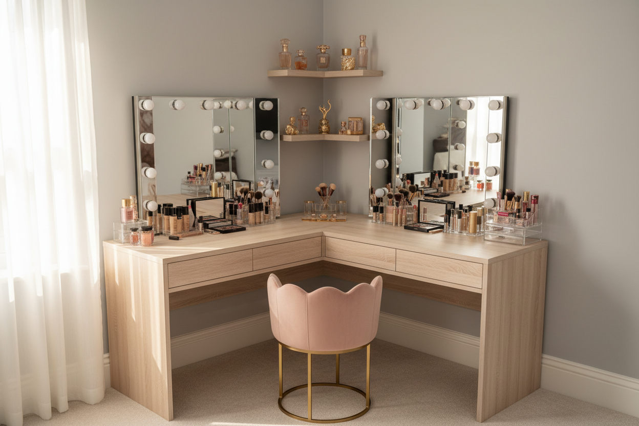Unlock Your Glamour Nook: The Ultimate Guide to Corner Makeup Vanities