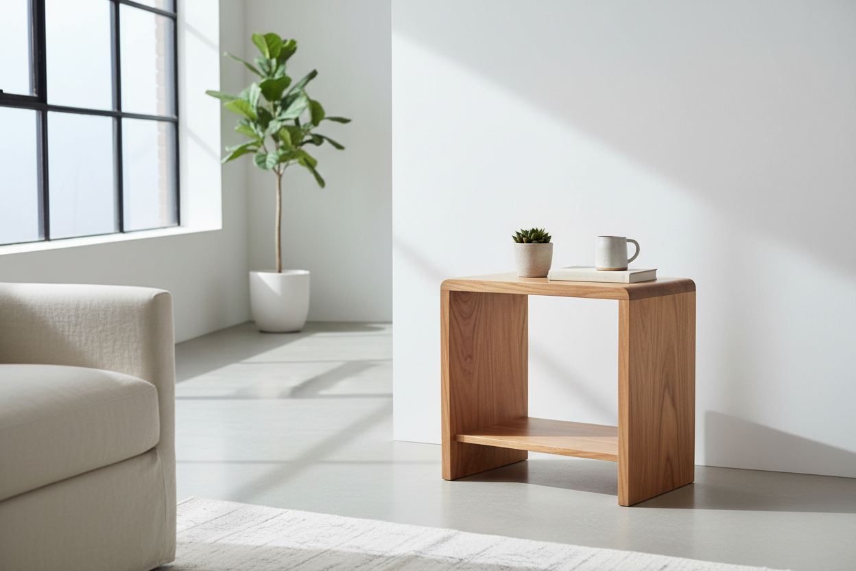 Warmth Meets Minimalism: Finding the Perfect Modern Wood Side Table
