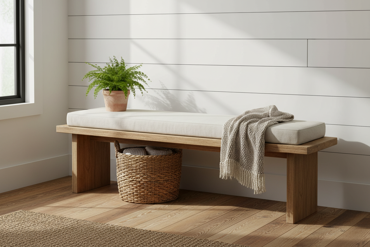 Welcoming Vibes: How to Choose the Perfect Farmhouse Bench for Your Entryway