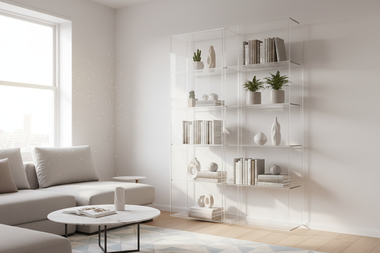 Why the IKEA Glass Bookshelf is the Secret Weapon for Small Spaces